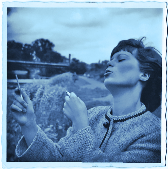 63-Uschi an der Lahn-gecleant, Duotone, Blaustich-560 63-Uschi an der Lahn-gecleant, Duotone, Blaustich-560