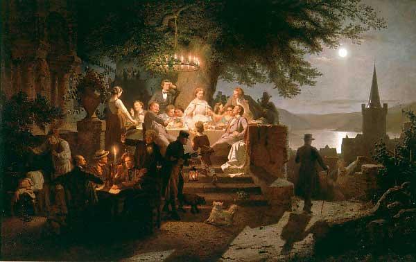 Bttcher,_Christian_Eduard_-_Sommernacht_am_Rhein_-_1862